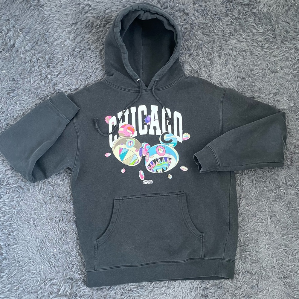 Men Size Medium Takashi Murakami ComplexCon Chicago Discord Hoodie Black